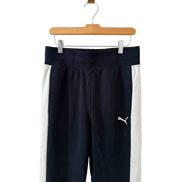 Puma Classic Jogger Sweatpants Black White M - Picture 2 of 5